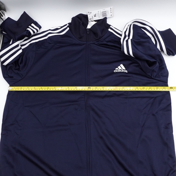 NEW adidas Primegreen Essentials 3-Stripes Tracksuit Size XL/XLarge Men's GK9658 - Picture 4 of 16